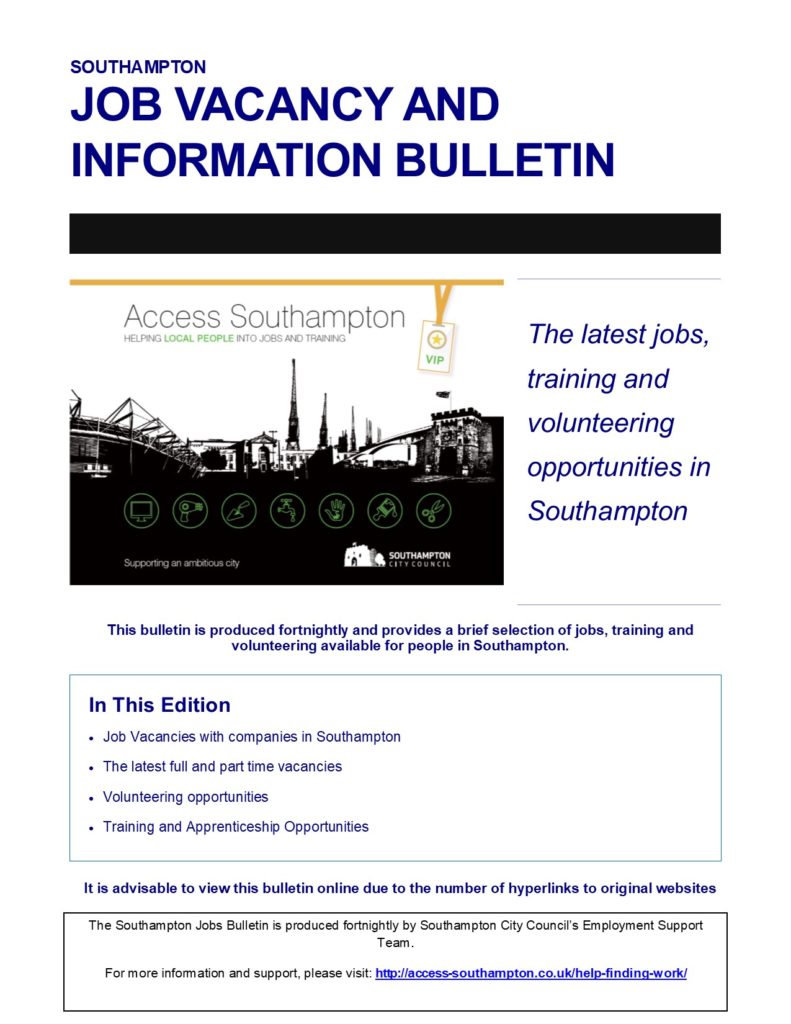 Jobs Bulletin front cover