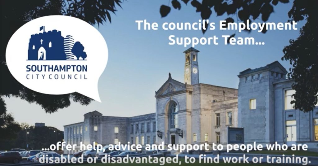 Southampton City Council's Employment Support Team offer help, advice and support to people who are disabled or disadvantaged to find work or training
